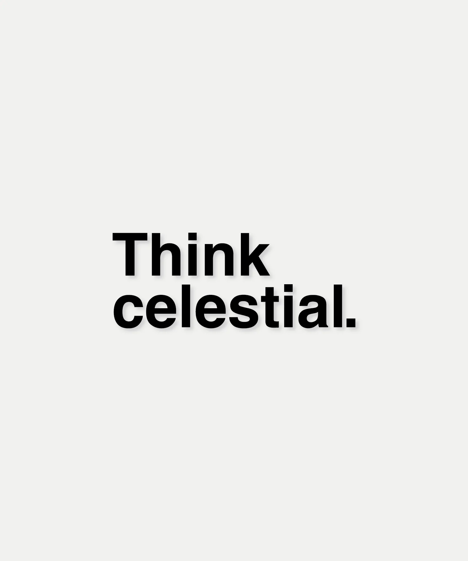 Think Celestial Decal