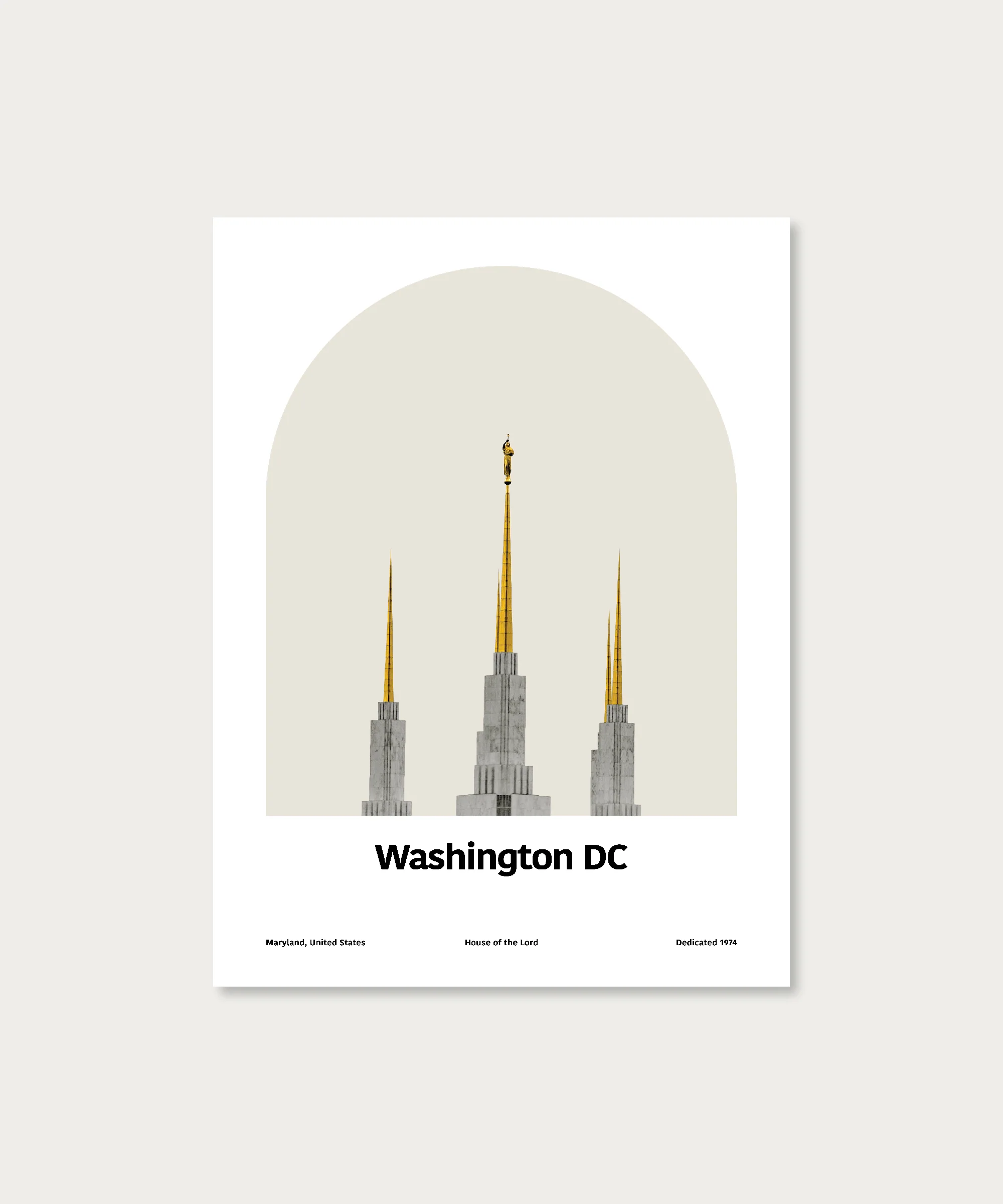 Washington D.C. Temple - Arch